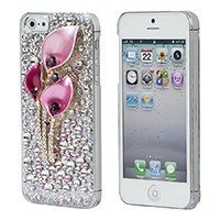 Product Image for Pink Calla Lilies Crystal 3D Diamante Cover for iPhone� 5