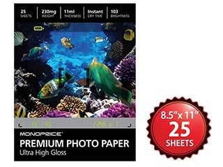 Product Image for MPI 8.5x11 Premium Photo Paper- Ultra High Gloss (25 sheets)