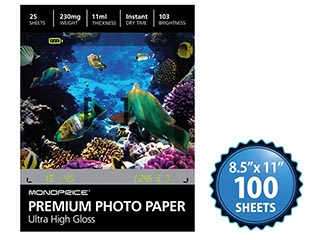 Product Image for MPI 8.5x11 Premium Photo Paper- Ultra High Gloss (100 sheets)
