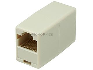 Product Image for RJ45 8P8C Straight Inline Coupler - Beige 