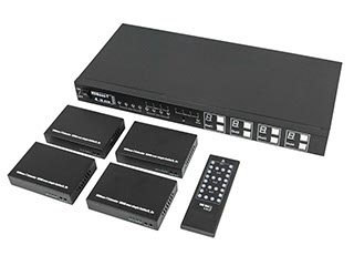 Product Image for HDBaseT™ 4x4 HDMI® Matrix Switch and Receivers