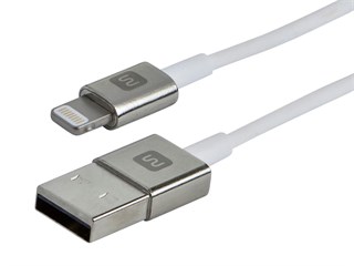 Product Image for Apple MFi Certified Zinc-Alloy Lightning™ to USB Charge & Sync Cable, 4.5ft White