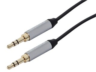 Product Image for 3.5mm Flat TRS Audio Patch Cable, 6ft Black