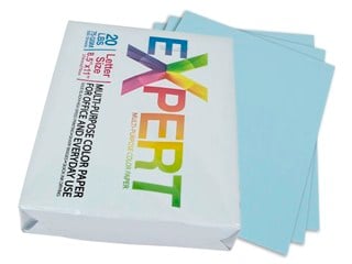 Product Image for 8.5" x 11" Blue Colored Copy Paper, 75 GSM, 20-Lbs Ream of 500-Sheets
