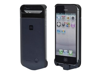 Product Image for Slim Backup Battery Case for iPhone® 5/5s/SE MFi Certified (2200mAh, 1A) - Cosmic Black