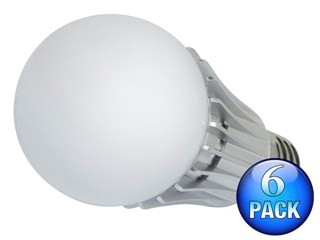 Product Image for 270° 8-Watt (40W Equivalent) A 19 LED Bulb, 630 Lumens, Warm/ Soft (2900K) - Non-Dimmable (6-Pack)