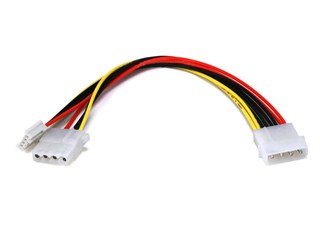 Product Image for Molex (5.25 Male) / Molex(5.25 Female) and (3.5 Female) Power Splitter Cable - 8in 