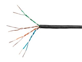 Monoprice SlimRun Cat6 Ethernet Bulk Cable - Stranded, 550MHz, UTP, Pure Bare Copper Wire, 28AWG, 1000ft, Black