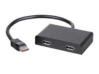Monoprice 2-Port DisplayPort 1.2 to DisplayPort Multi-Stream Transport (MST) Hub