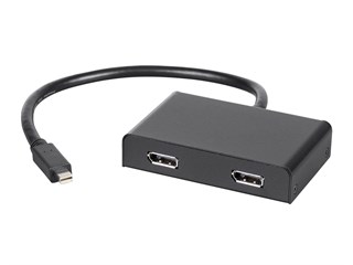 Monoprice 2-Port Mini DisplayPort 1.2 to DisplayPort Multi-Stream Transport (MST) Hub