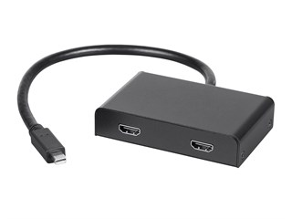 Monoprice 2-Port Mini DisplayPort 1.2 to HDMI Multi-Stream Transport (MST) Hub