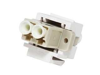 Product Image for Keystone Jack - Modular LC (White) 