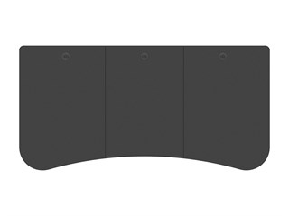 Monoprice 3-piece Desktop for Motorized and Manual-Crank Height Adjustable Desks, Black