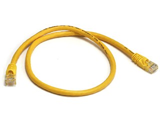 Product Image for Cat5e 24AWG UTP Ethernet Network Patch Cable, 2ft Yellow