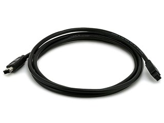 Product Image for 9-pin/ 6-pin BILINGUAL FireWire® 800 - FireWire 400 Cable, 6FT, Black