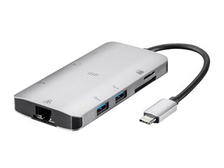 Monoprice Consul Series USB-C HDMI Adapter with Gigabit Ethernet, 3-Port USB 3.0, SD/MicroSD Reader, USB-C 100W PD 3.0