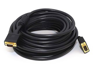 Product Image for 35ft Super VGA M/M CL2 Rated (For In-Wall Installation) Cable w/ Ferrites (Gold Plated) 