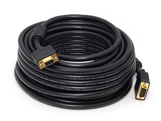 Product Image for 50ft Super VGA M/F CL2 Rated (For In-Wall Installation) Cable w/ Ferrites (Gold Plated) 