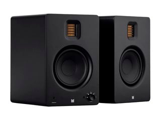 Monolith by Monoprice MM-5R Powered Multimedia Speakers Ribbon Tweeter with Bluetooth with Qualcomm aptX HD Audio, USB DAC, Optical Inputs, Subwoofer Output, and Remote Control (Pair), Black