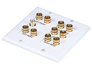 Product Image for 2-Gang 5.1 Surround Sound Distribution Wall Plate 
