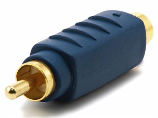 Product Image for S-Video (VHS) Male to RCA Male Adapter - Gold Plated  