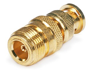 Product Image for BNC Male to N Female Adaptor - Gold Plated 