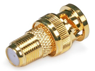 Product Image for BNC Male to F Female Adaptor - Gold Plated  