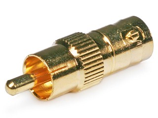 Product Image for BNC Female to RCA Male Adaptor - Gold Plated 