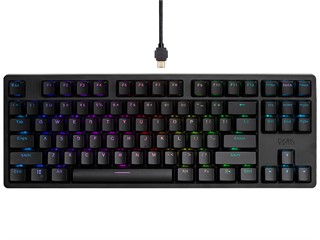 Dark Matter by Monoprice Collider TKL Gaming Keyboard - Cherry MX Speed Silver, RGB Backlit, USB-C