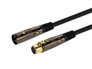 Product Image for 3ft Premier Series XLR Male to XLR Female 16AWG Cable (Gold Plated) [Microphone & Interconnect]