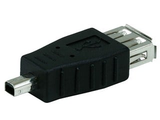 Product Image for USB 2.0 A Female to Mini 4 pin (B4) Male Adapter