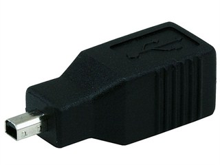 Product Image for USB 2.0 B Female to Mini 4 pin (B4) Male Adapter