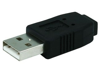Product Image for USB 2.0 A Male to Mini 5 pin (B5) Female Adapter