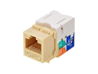 Product Image for Cat5E Punch Down Keystone Jack - Beige