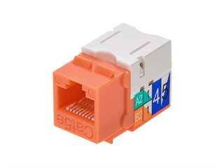 Product Image for Cat5E  Punch Down Keystone Jack - Orange