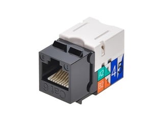 Product Image for Cat6 Punch Down Keystone Jack - Black