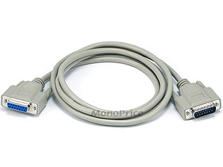 Product Image for 6ft DB15 M/F 1:1 Molded Cable - Beige 