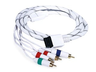 Product Image for 6FT Audio Video ED Component Cable for Wii & Wii U - White (Net Jacket)