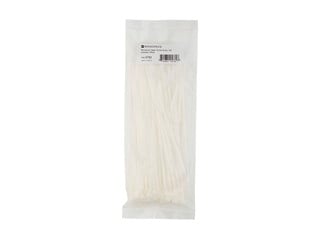 Product Image for Cable Tie 8 inch 40LBS, 100pcs/Pack - White