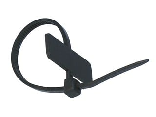 Product Image for Marker Cable Tie 4 inch 18LBS, 100pcs/Pack - Black