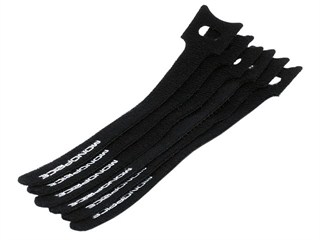 Product Image for Hook & Loop Fastening Cable Ties, 6-inch, 10pcs/pack, Black
