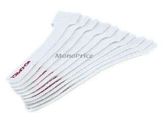 Product Image for Hook & Loop Fastening Cable Ties, 6-inch, 10pcs/pack, White