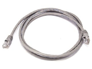 Product Image for 5FT 24AWG Cat5e 350MHz UTP Crossover Bare Copper Ethernet Network Cable - Gray