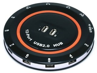 Product Image for 12-Port USB 2.0 HUB w/ AC Adapter