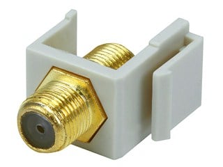 Product Image for Keystone Jack - Modular F Type (Ivory)