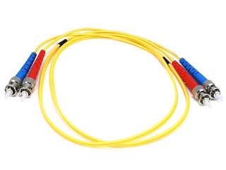 Product Image for Fiber Optic Cable, ST/ST, Single Mode, Duplex - 1 meter (9/125 Type) - Yellow