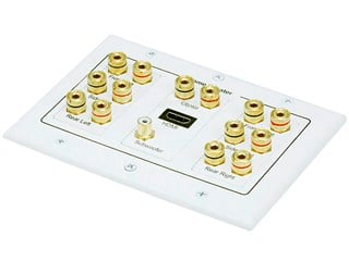Monoprice 3-Gang 7.1 Surround Sound Distribution Wall Plate with HDMI