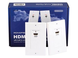 Product Image for HDMI® Over CAT5E / CAT6 Extender Wall Plate (Pair) - Single Port (1P) - White