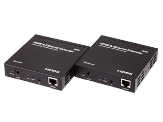 Product Image for HDMI® + Ethernet and IR Extender Using Cat5e or CAT6 Cable - Extend Upto 328ft