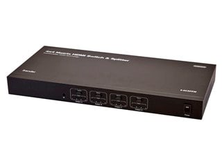 Product Image for 4x4 Matrix HDMI® Switch & Splitter over CAT5e/CAT6 Cable w/ Remote - Extend Upto 131ft